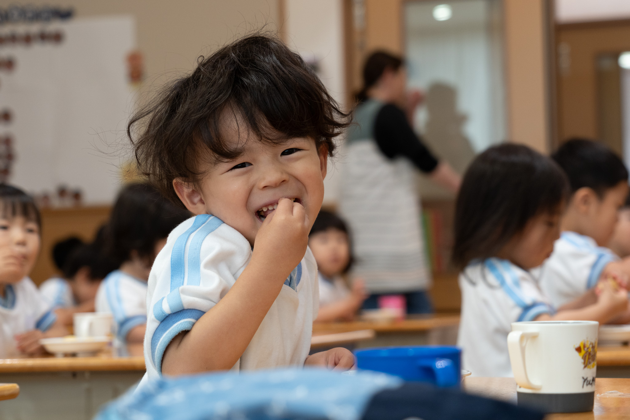午後のおやつの様子