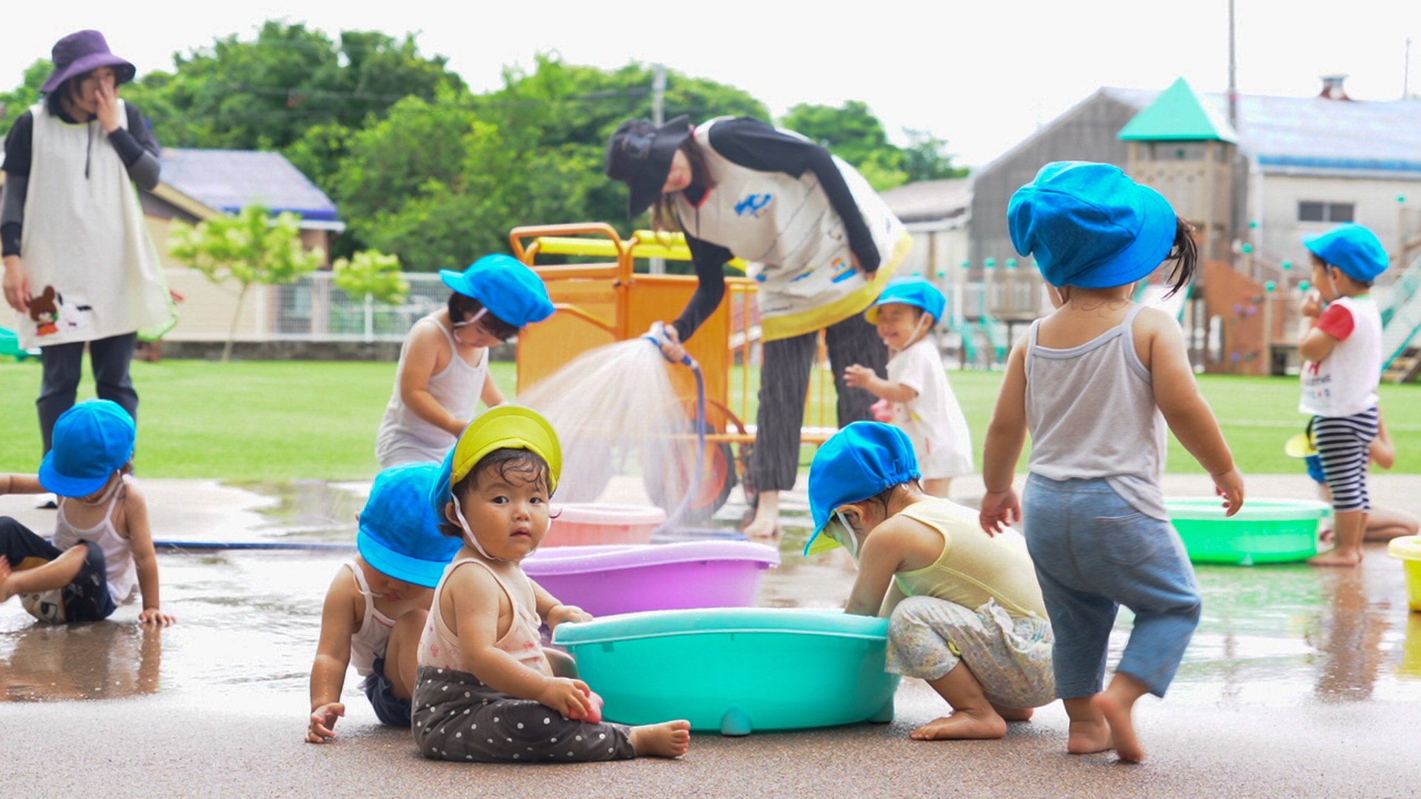 水遊び