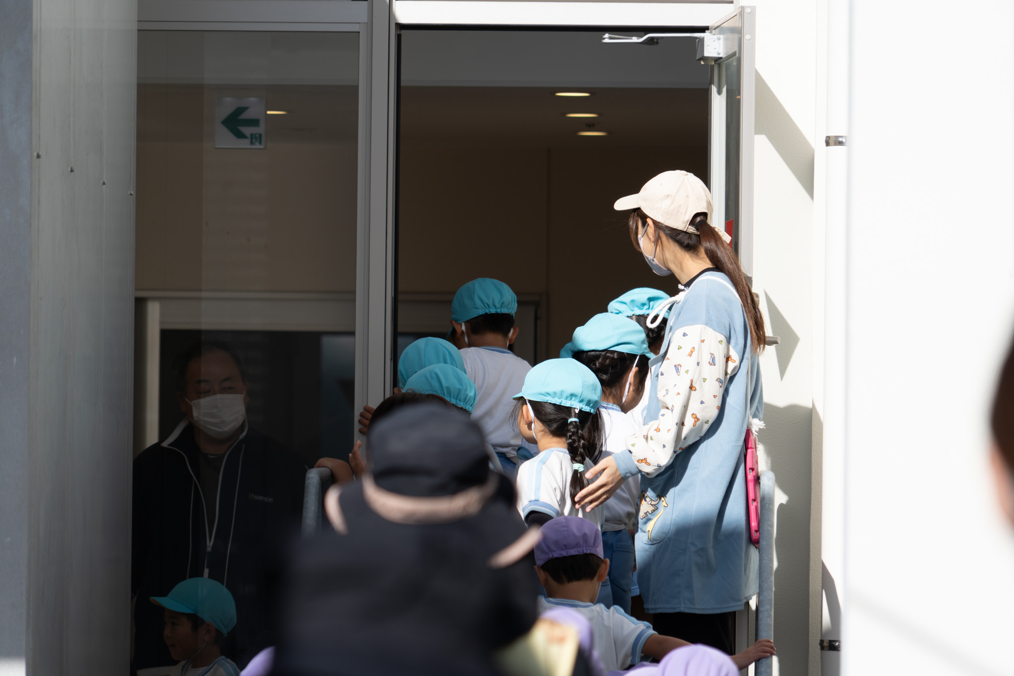 徒歩避難訓練の様子